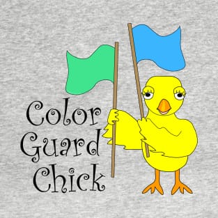 Color Guard Chick Text T-Shirt